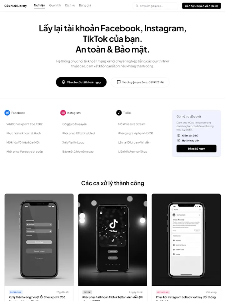 Giao diện điện thoại mô phỏng tài khoản TikTok được mở khóa sau đình chỉ